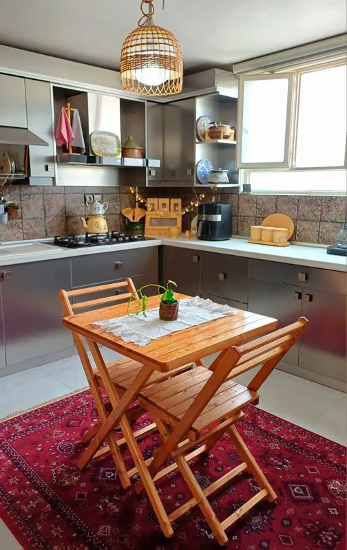 میز و صندلی تاشو چوبی دو نفره gallery6