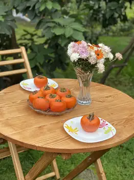 میز دایره تاشو دونفره