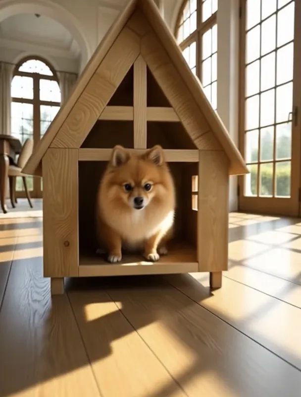 لانه چوبی سگ و گربه خانگی gallery0