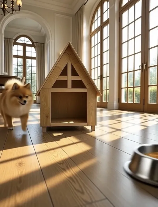 لانه چوبی سگ و گربه خانگی gallery1