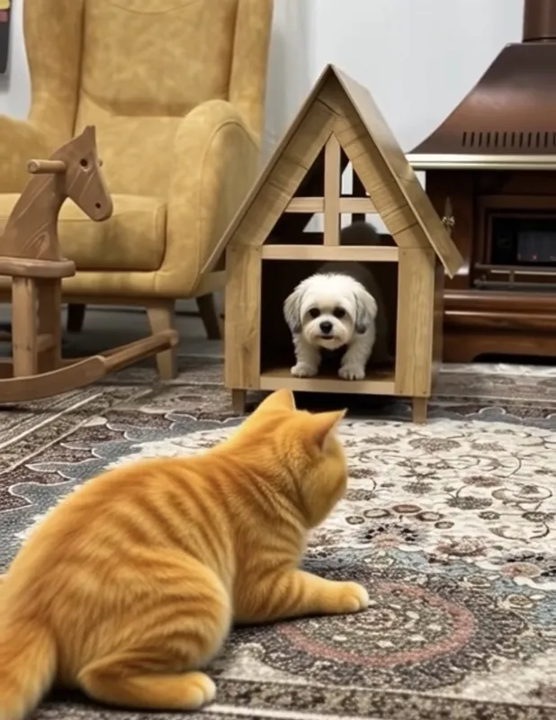 لانه چوبی سگ و گربه خانگی gallery4
